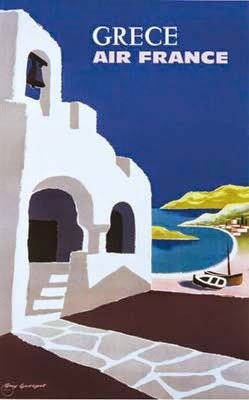 Travel poster from Air France George Georget 1959